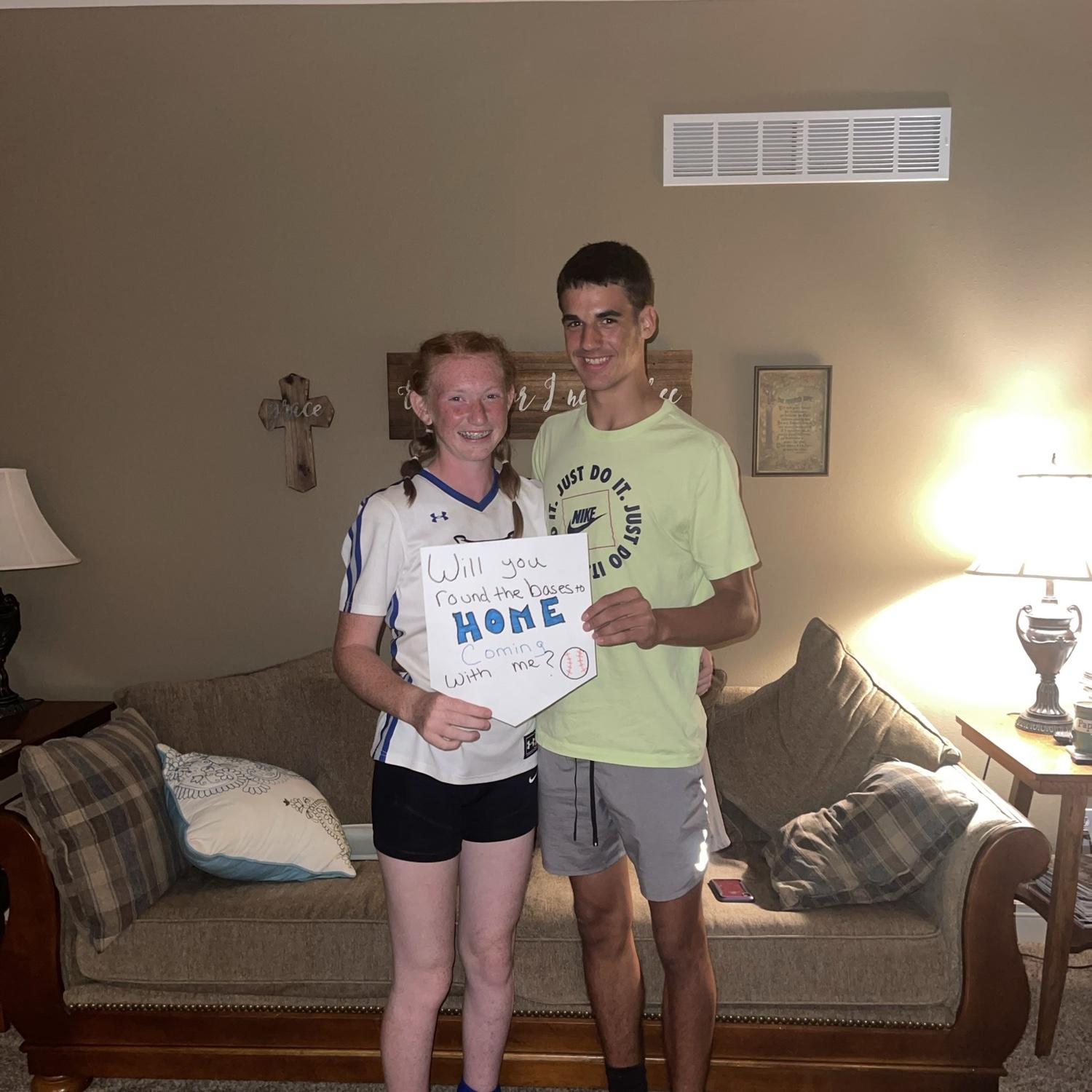 Konner came to watch Lydia play for Capital City, and then did a homecoming proposal after her wins that day!
