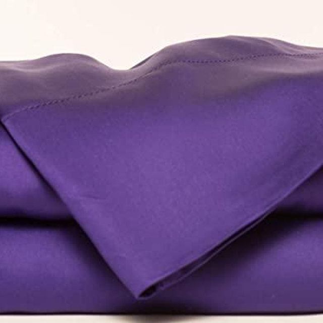 HotelSheetsDirect Bed Sheets Set - 1600 Thread Count, 4 Pieces (1 Flat, 1 Fitted Sheet, 2 Pillow Cases) - 100% Bamboo Sheet Sets, King - Purple
