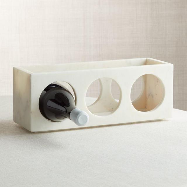 Marble Stacking 3-Bottle Wine Rack