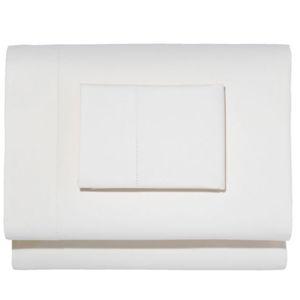 280-Thread-Count Pima Cotton Percale Sheet Set - Queen - White