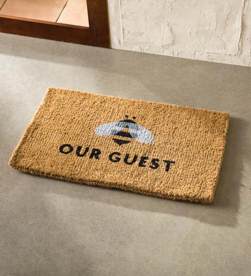 Bee Our Guest Coir Doormat