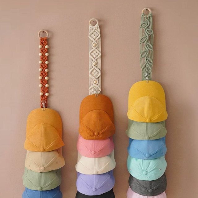Boho Cap Hanger, Hat Organizer, Cap Storage, Hat Rack For Wall, Hat Storage, Boho Cap Rack, Cap Organizer, Cowboy Hat Rack, Gift For Dad I11
