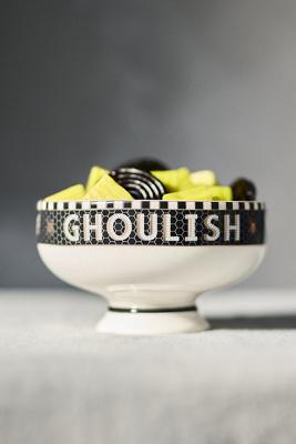 The Bistro Tile Stoneware Nut Bowl: Halloween Edition