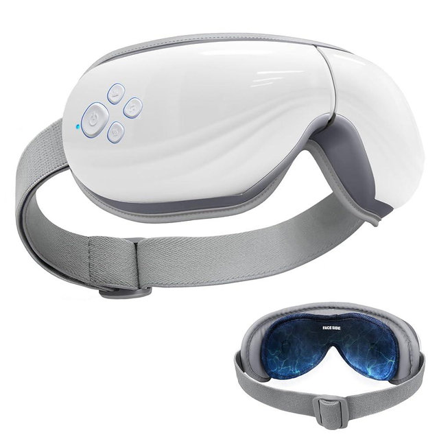 Mynt 5 Mode Heated Eye Massager with Heat and Cooling for Dry Eyes Relief, Eye Massage with Bluetooth Capability and Voice Announcement, Mothers and Father Day Gift
