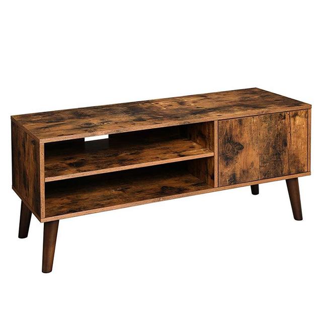 VASAGLE Retro TV Stand, TV Console, Mid-Century Modern Entertainment Center for Flat Screen TV Cable Box Gaming Consoles, in Living Room Entertainment Room Office ULTV09BX