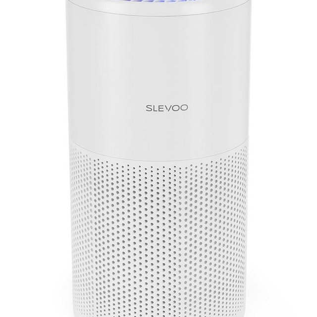 SLEVOO Air Purifier for Home Bedroom up to 1015 ft², Allergies Pet Hair, 3-in-1 Filter with hepa Air Purifier, Ultra Quiet 24 DB Sleep Mode,Aromatherapy,clean for Allergies,Pollutants,Smoke （White）