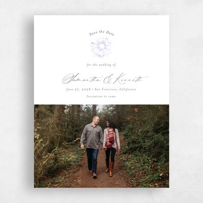 Purple Wedding Save the Date - Hallberg Photo