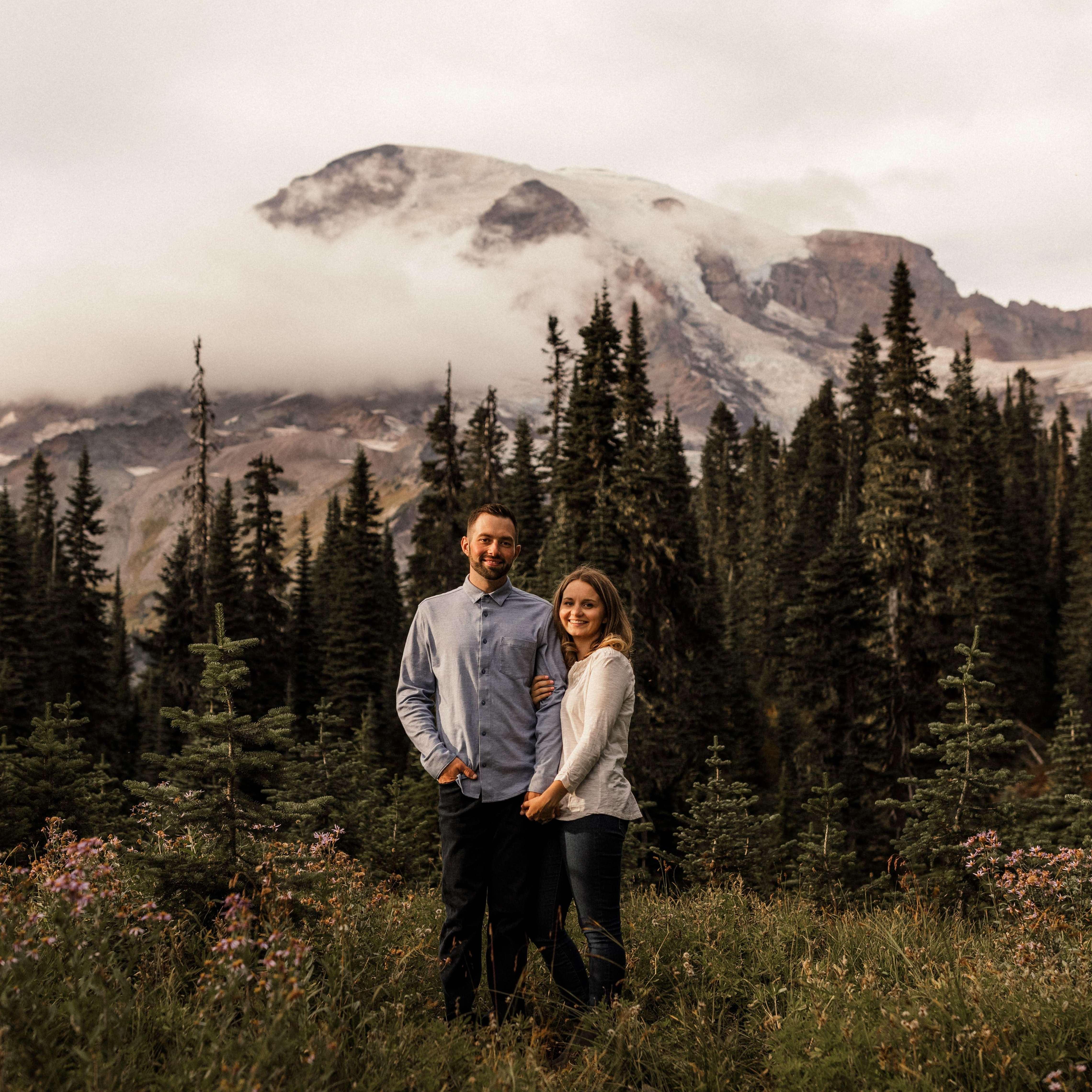 Our engagement pictures in Mount Rainer National Park!