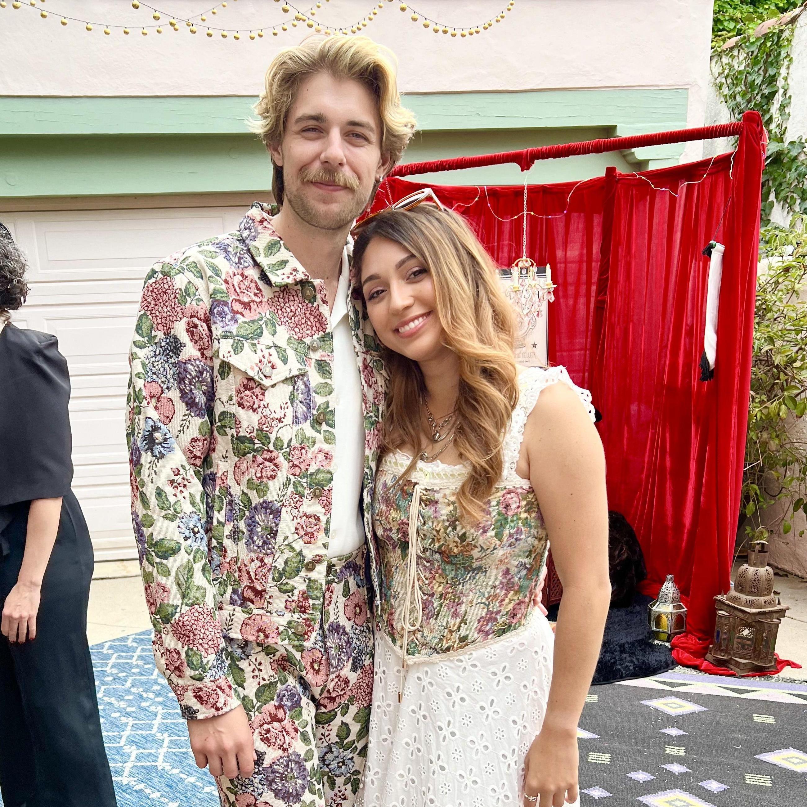 Celebrating one of Brielle's best friend's wedding (Emily and Riley).