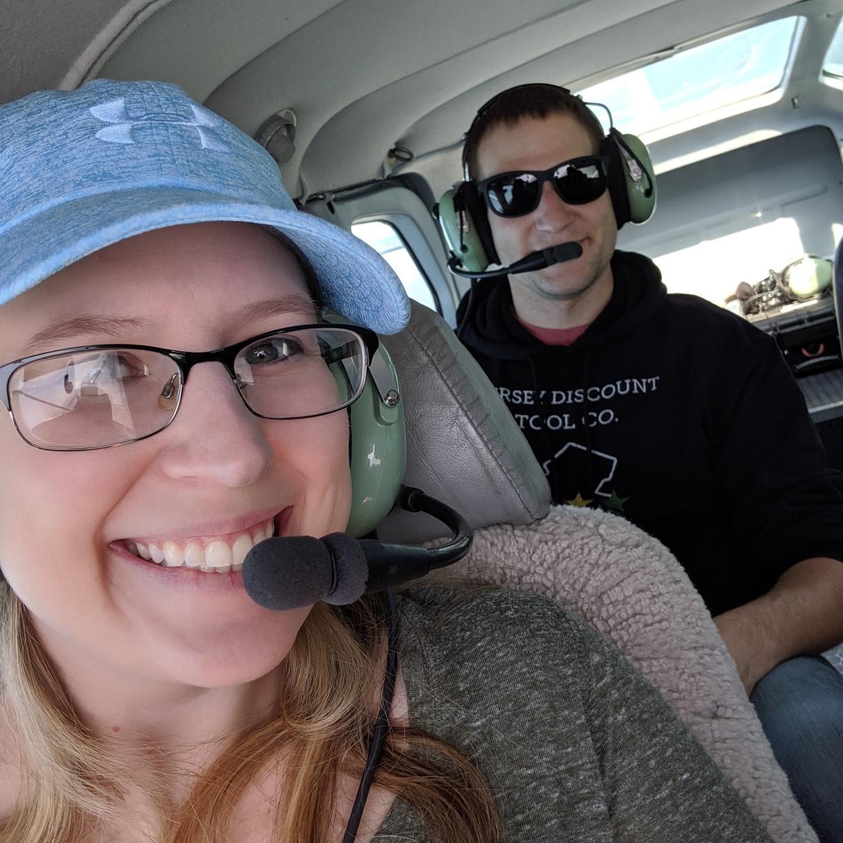 Nick's 30th bday flight in Maine!