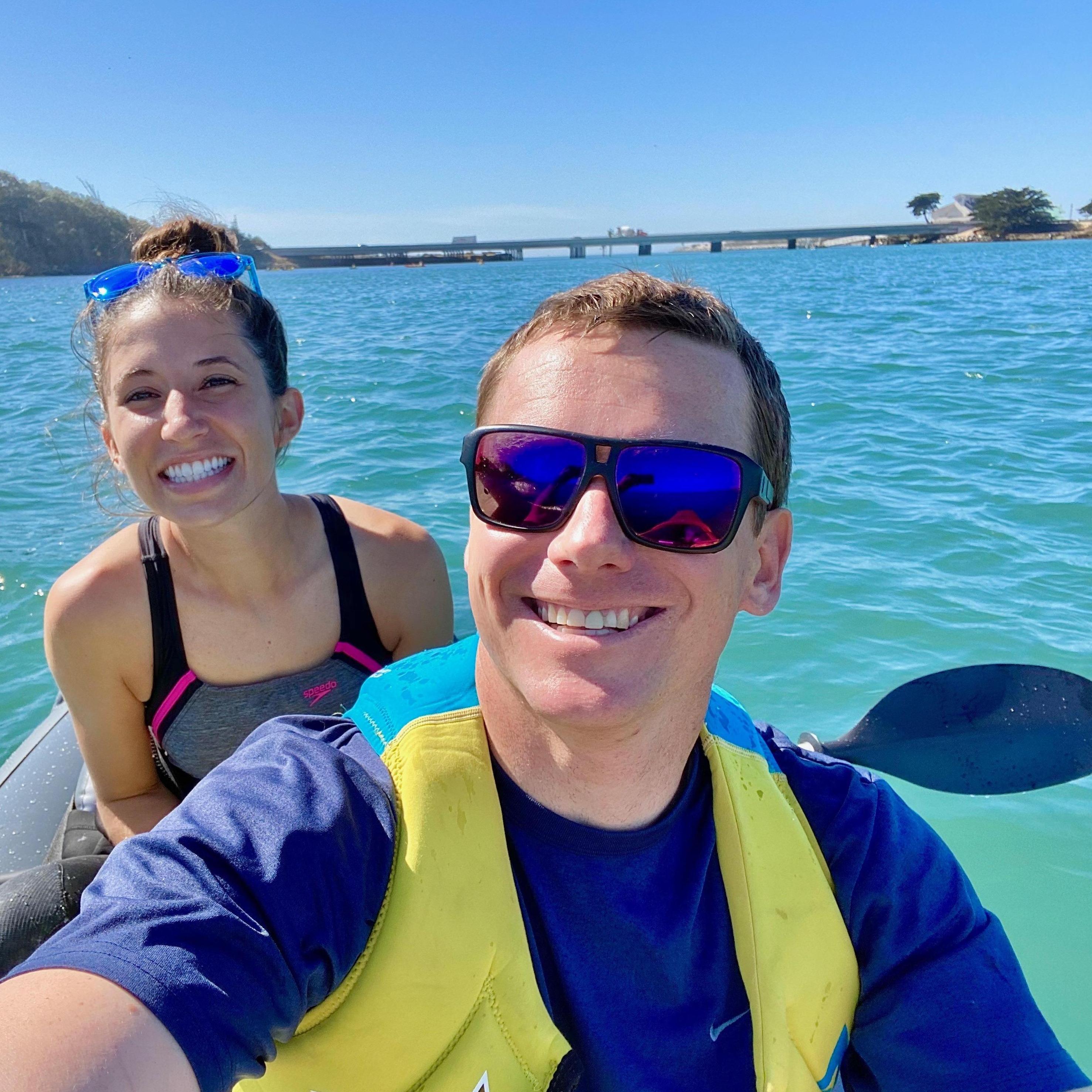 Kayaking in Monterey with sea otters and seals!