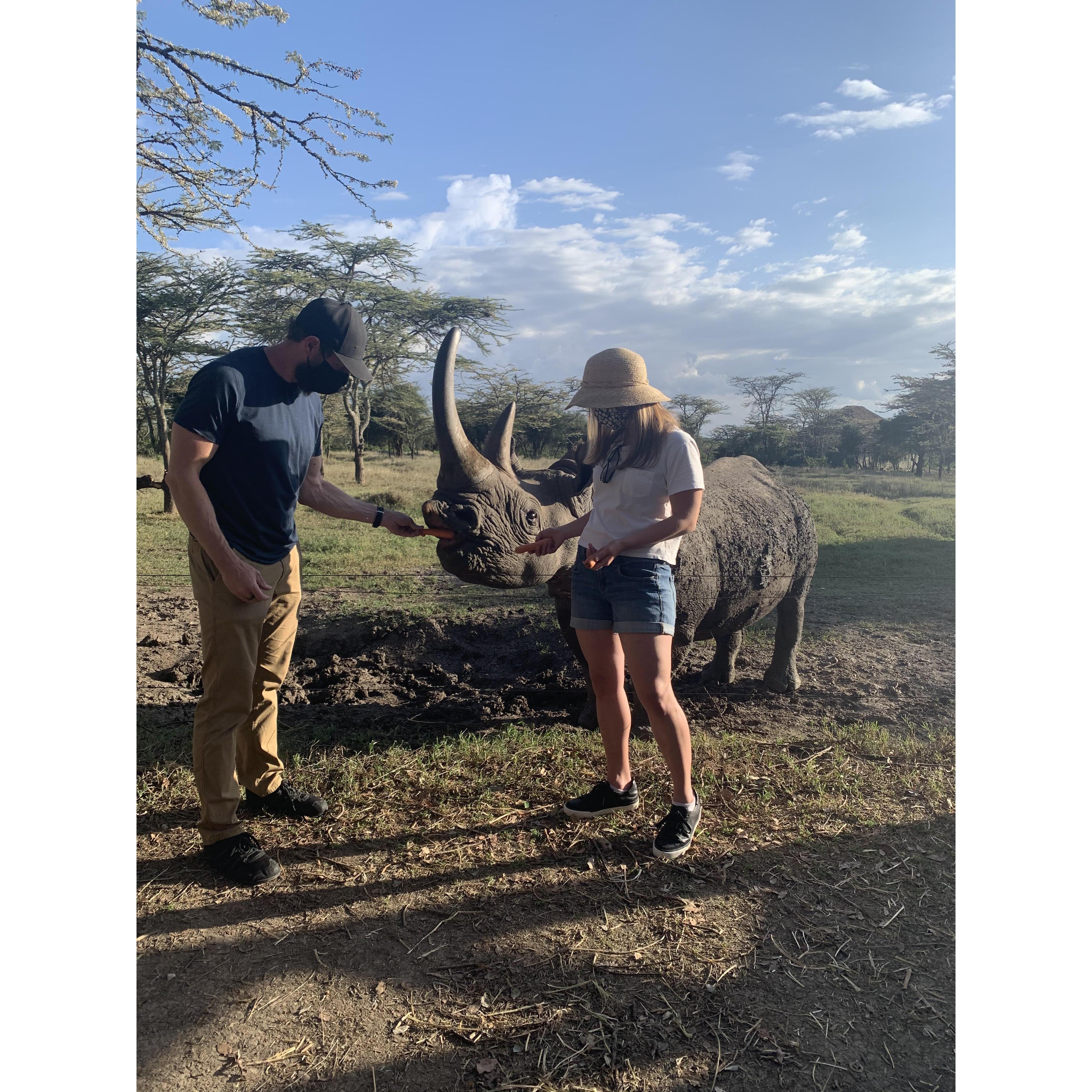 Kenya, making friends. February 2021.