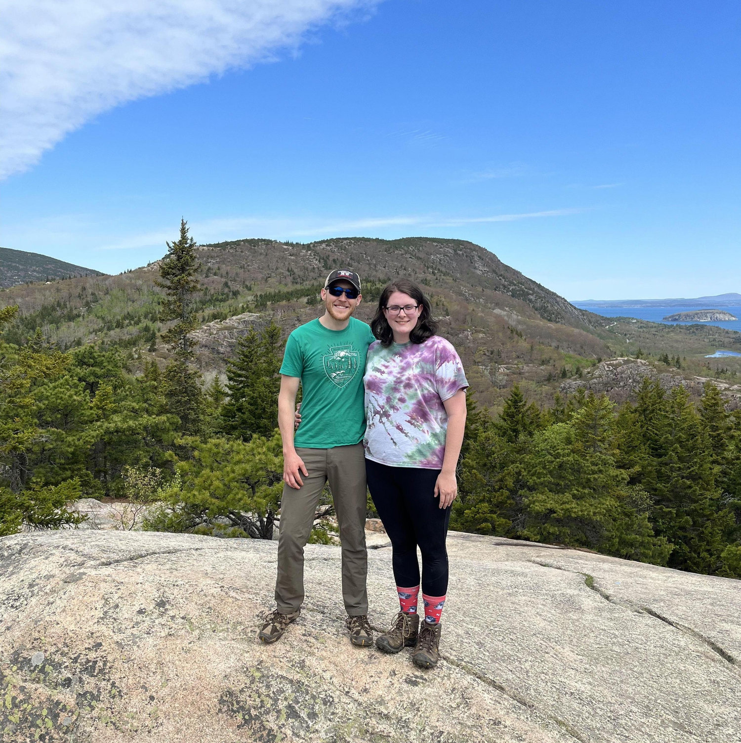 Top of the Beehive Hike in Acadia National Park!