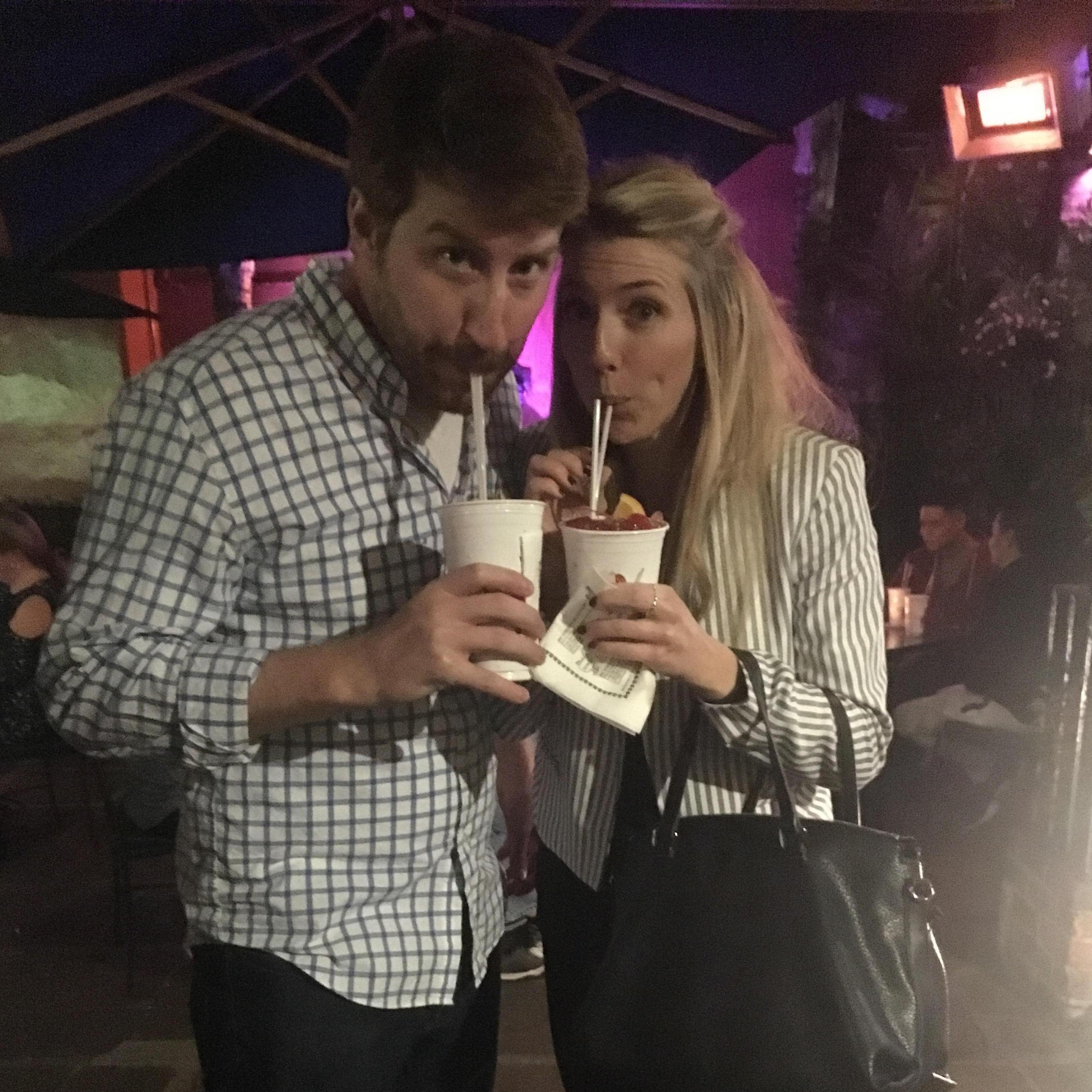 Attempting to down hurricanes at Patty O'Briens in NOLA