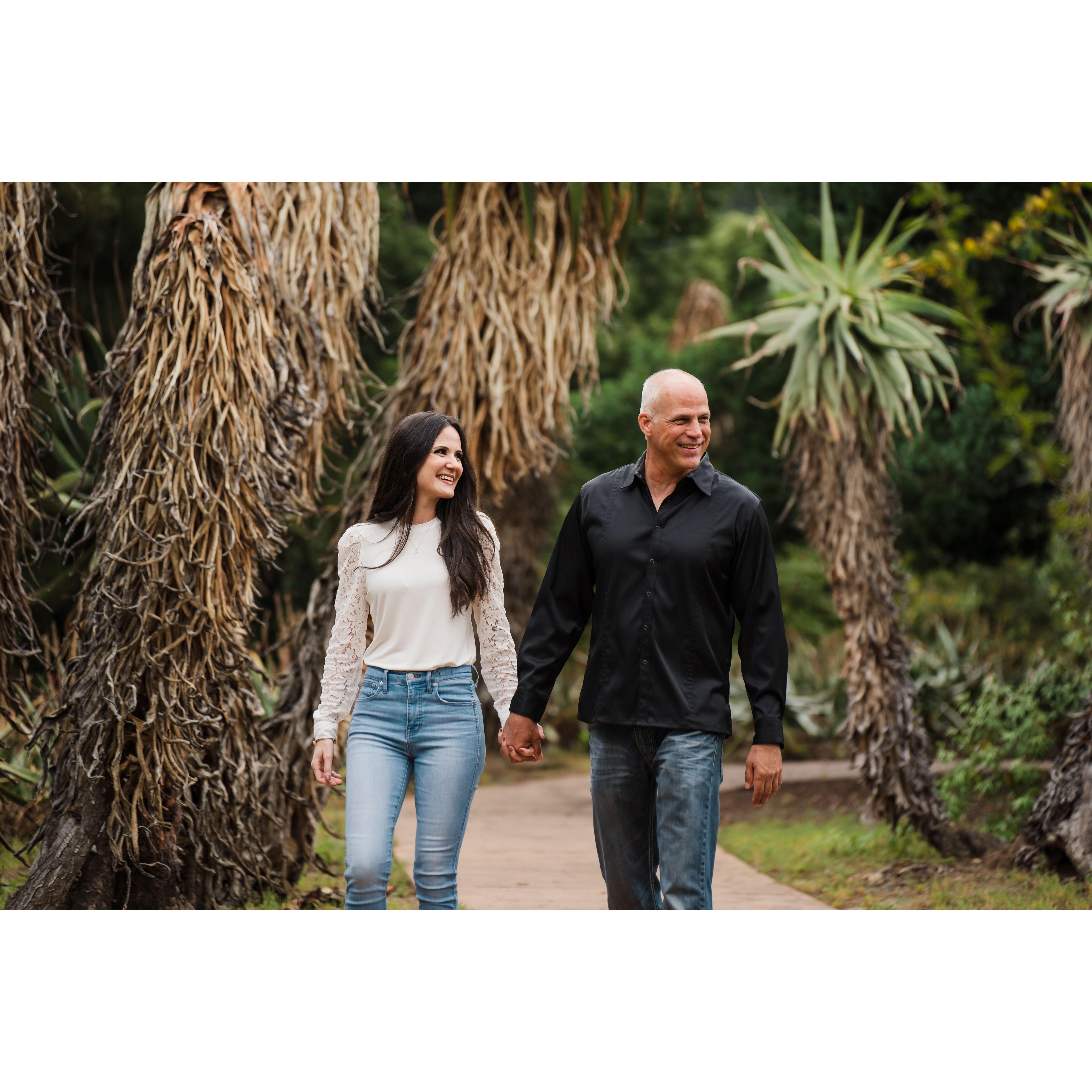 June 2023 engagement photo shoot at LA Arboretum & Botanical Garden