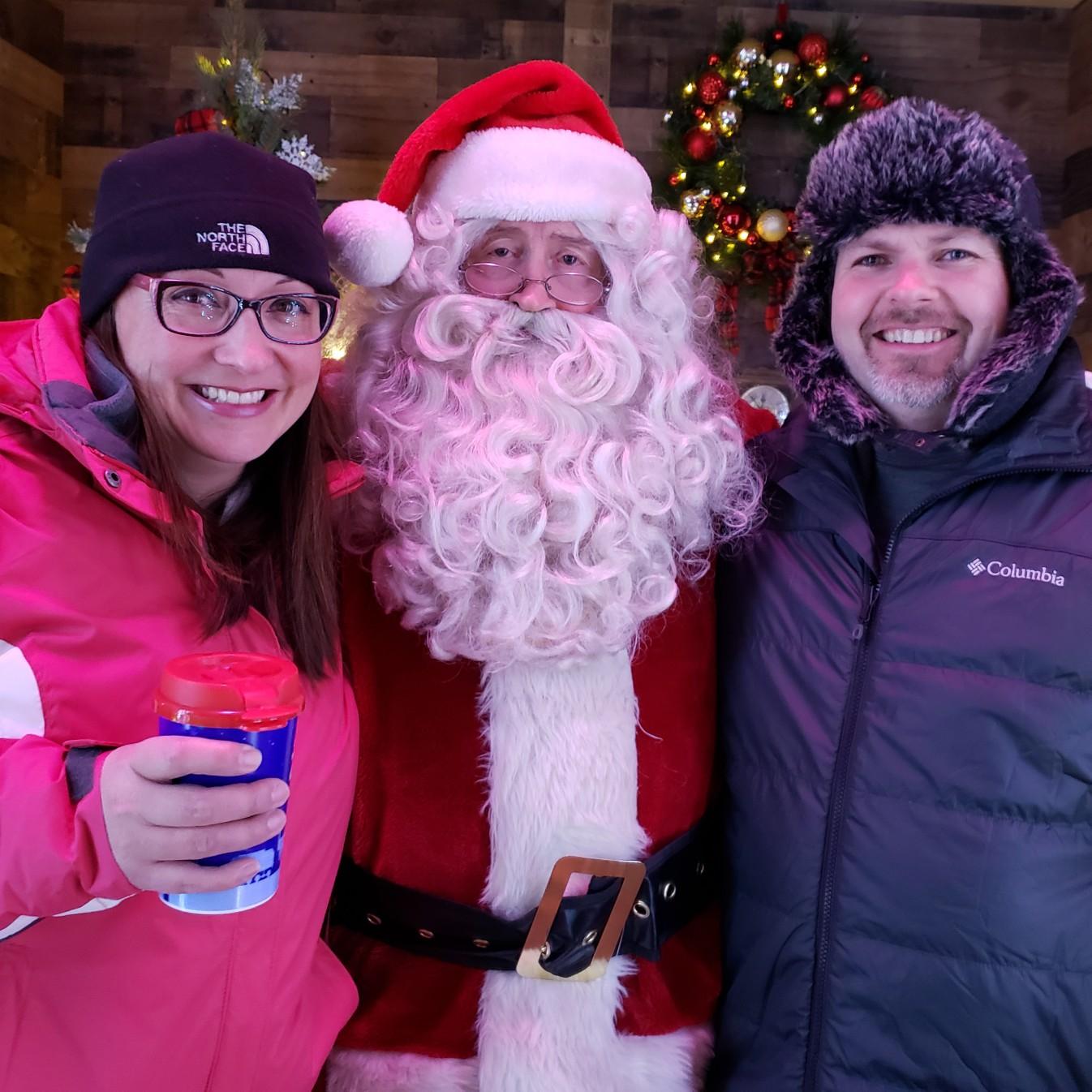 Stopping to visit Santa while on our visit to the Oregon Garden's Christmas light festival.  This was the trip we fell in love with the Oregon Garden and resort!  (Dec 2018)