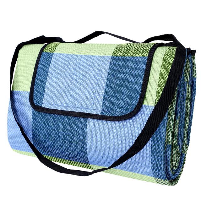 SONGMICS Picnic Blanket 77" x 59", Grass Green