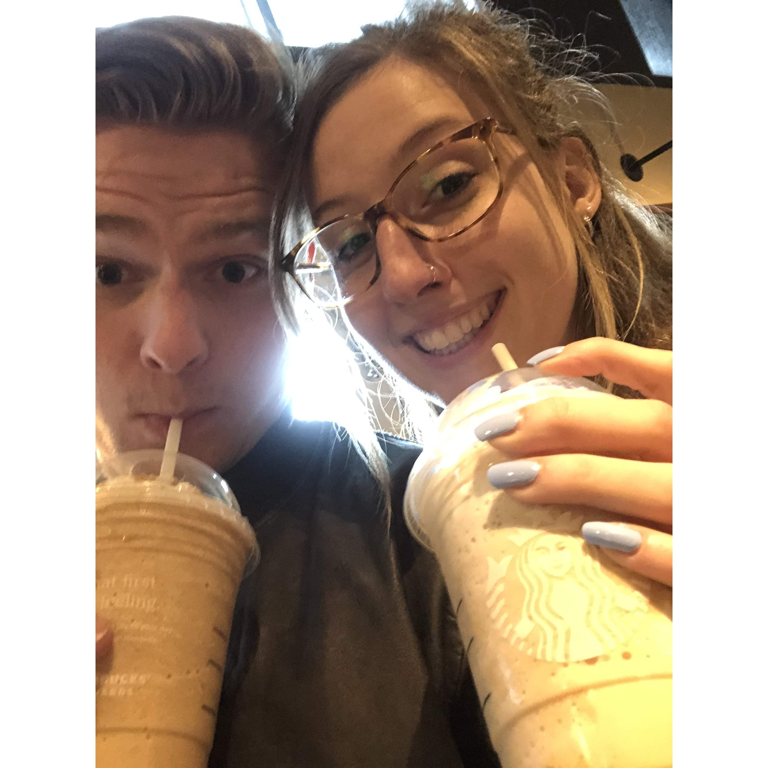 First selfie...with coffee of course!