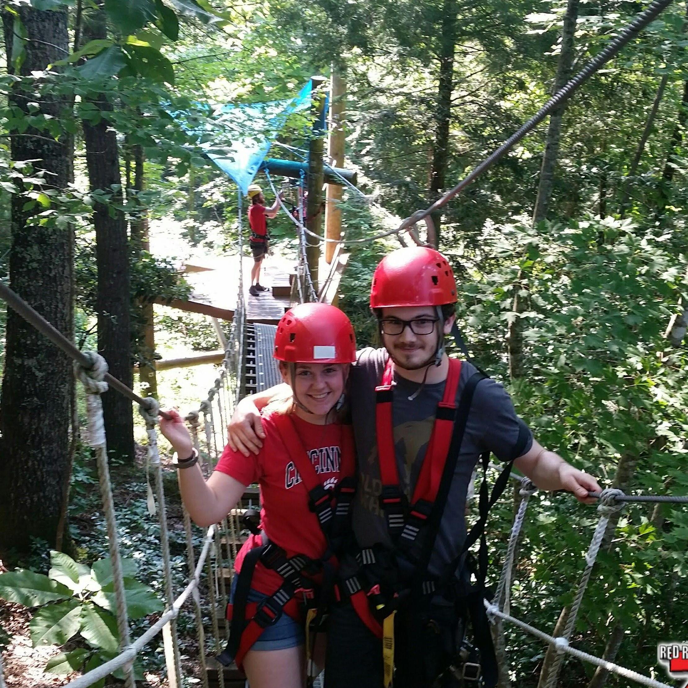 Our first trip together, at Red River Gorge!