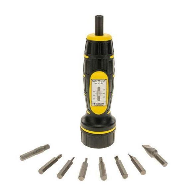 Wheeler Manual Firearms Accurizing Torque Wrench with Inch/Pounds Measurement, Bits and Storage Case for Scope Mounting, Gunsmithing and Maintenance