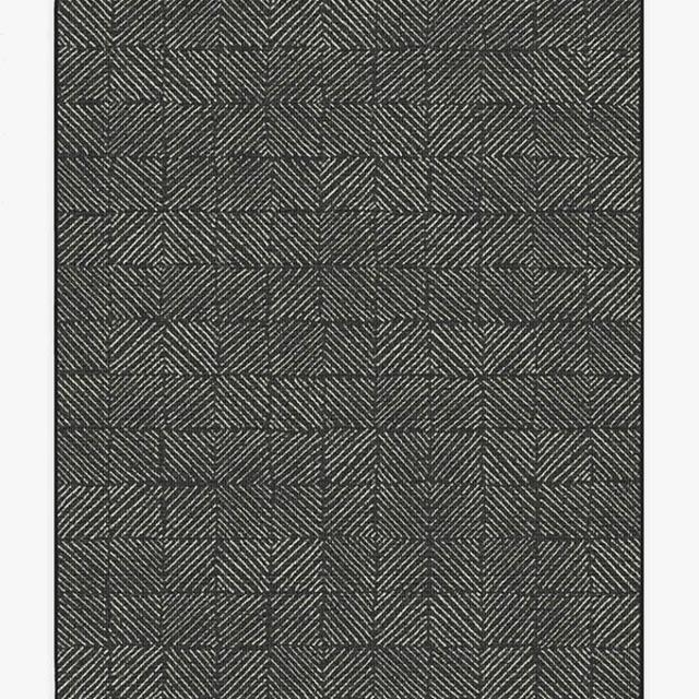 Outdoor Parquet Black Rug
