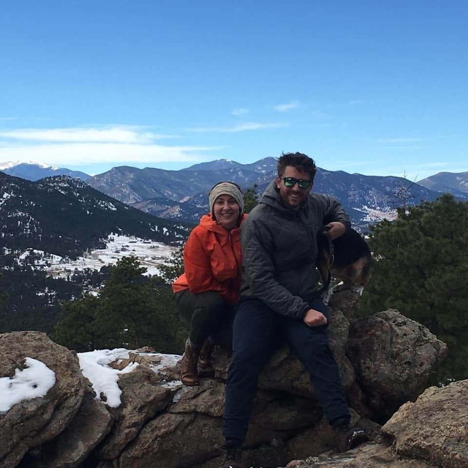"Disappearing Dingo" Mt. Falcon, Morrison, CO (2019). Willow hates the camera, but the real champ in this story is Megan's sister, Heather. She carried her 4 yr old daughter up a mountain.