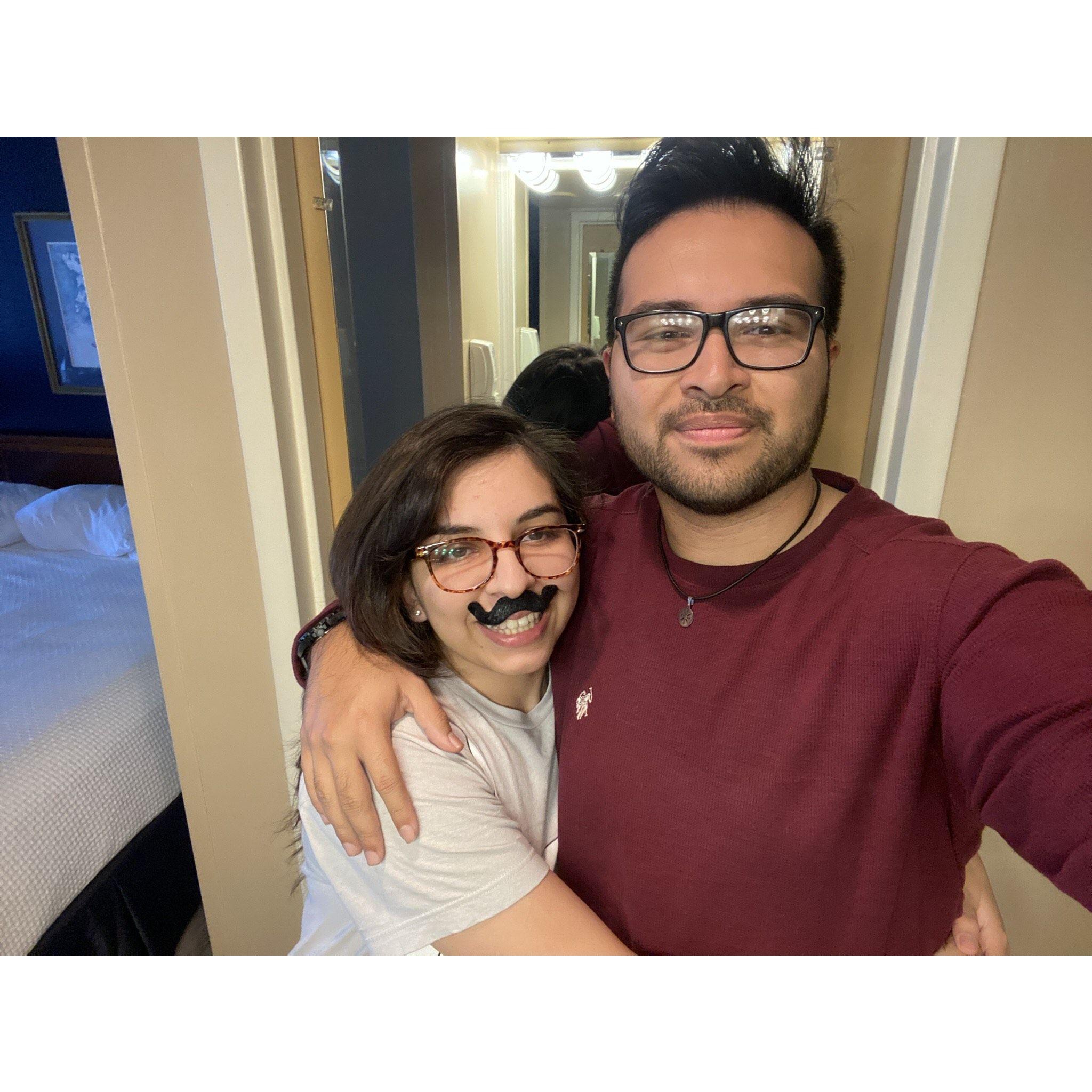 Went to watch Bob's Burgers, he's the Linda to my Bob <3