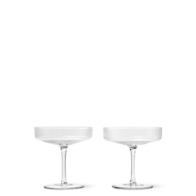 Ripple Champagne Saucers (set of 2)
