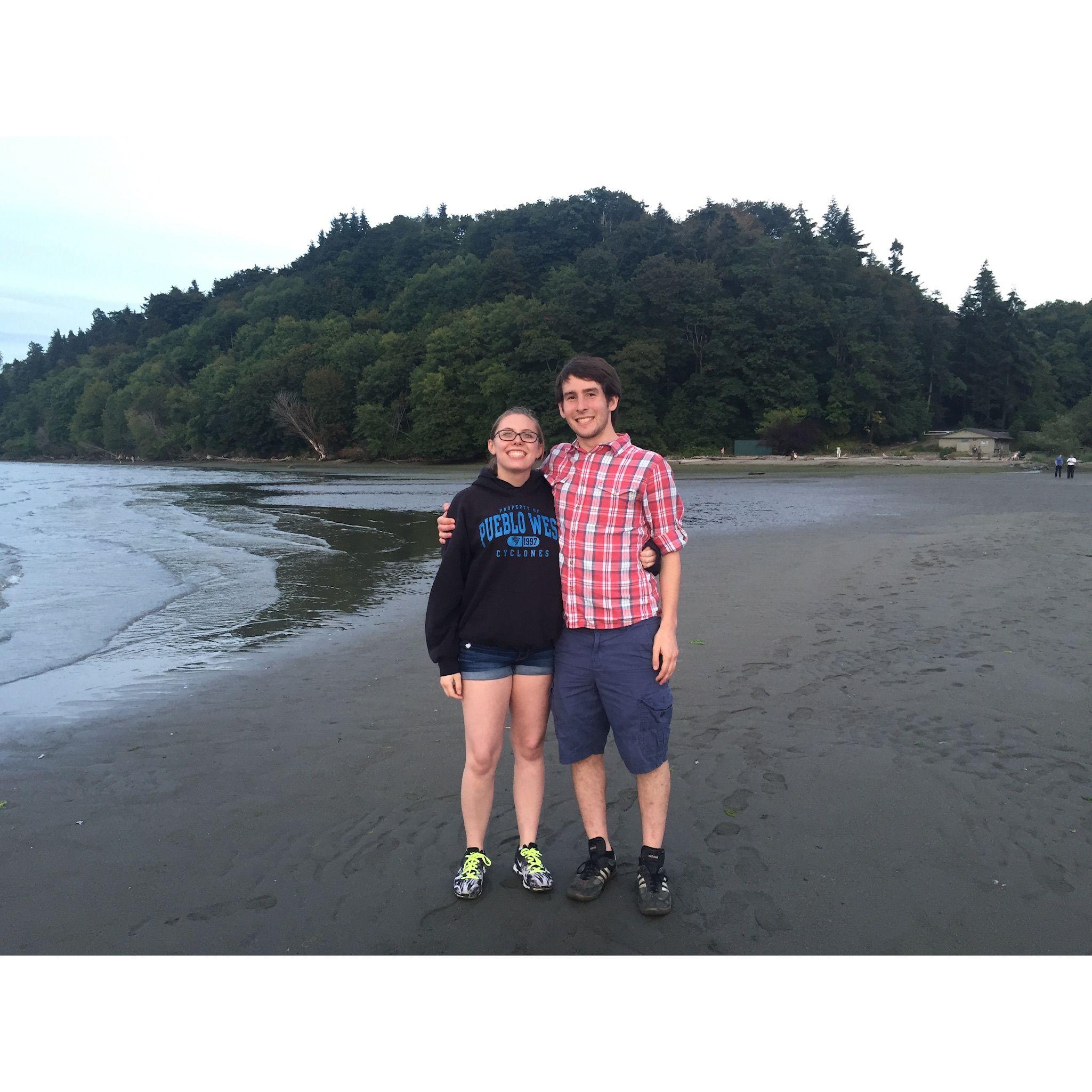 2016 - Dash Point State Park in Washington, during a trip to Washington. Nick's internship in Kennewick, WA was our first exposure to being long-distance.