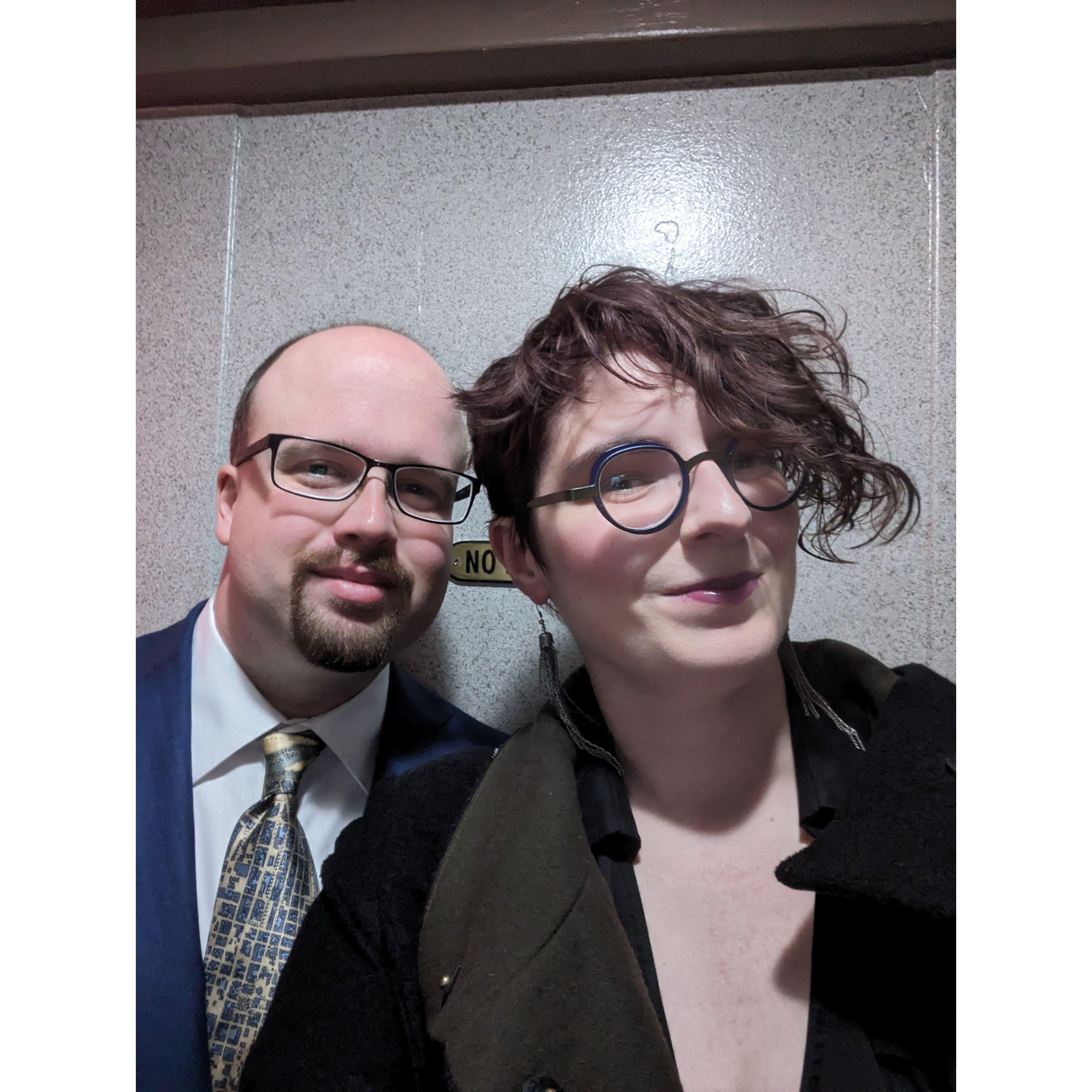 Before date night at the Milwaukee Symphony Orchestra.