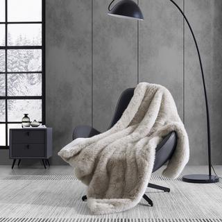 Long Pile Reversible Throw Blanket
