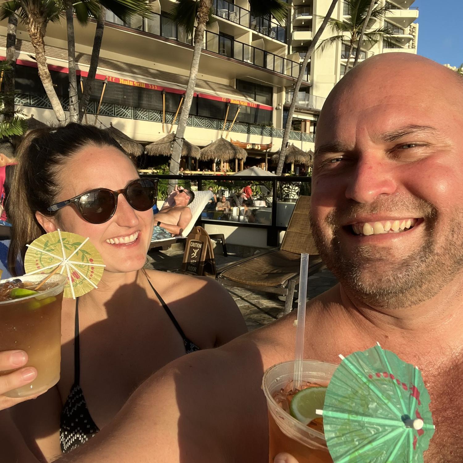 Visiting Dane’s grandparents in Hawaii