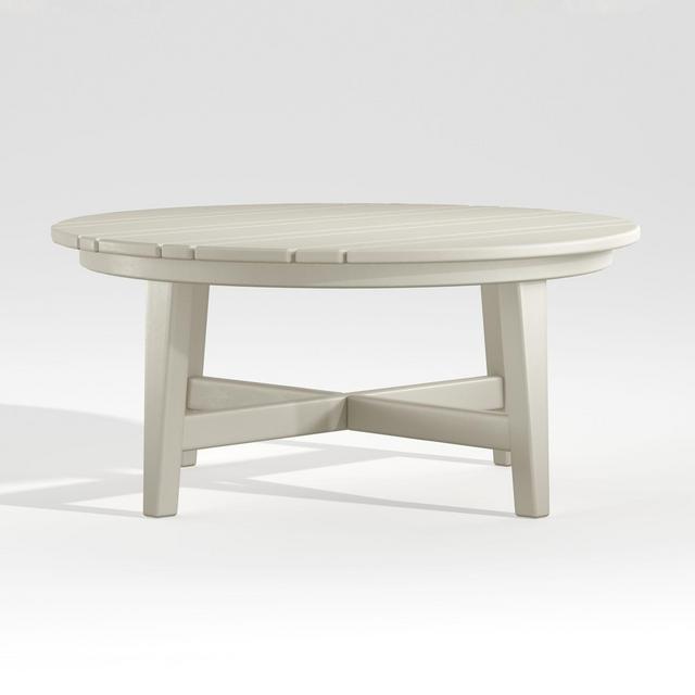 Vista II White Adirondack Outdoor Coffee Table by POLYWOOD®