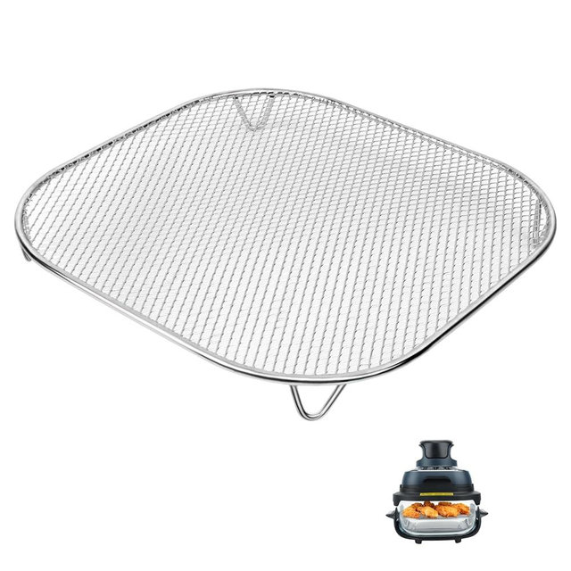 foboko Crisper Tray for Ninja Crispi FN100 and Ninja Crispi Pro AS101, Ninja Crispi Accessories, Ninja Crispi Replacement Parts, Food Grade SUS304, Silver