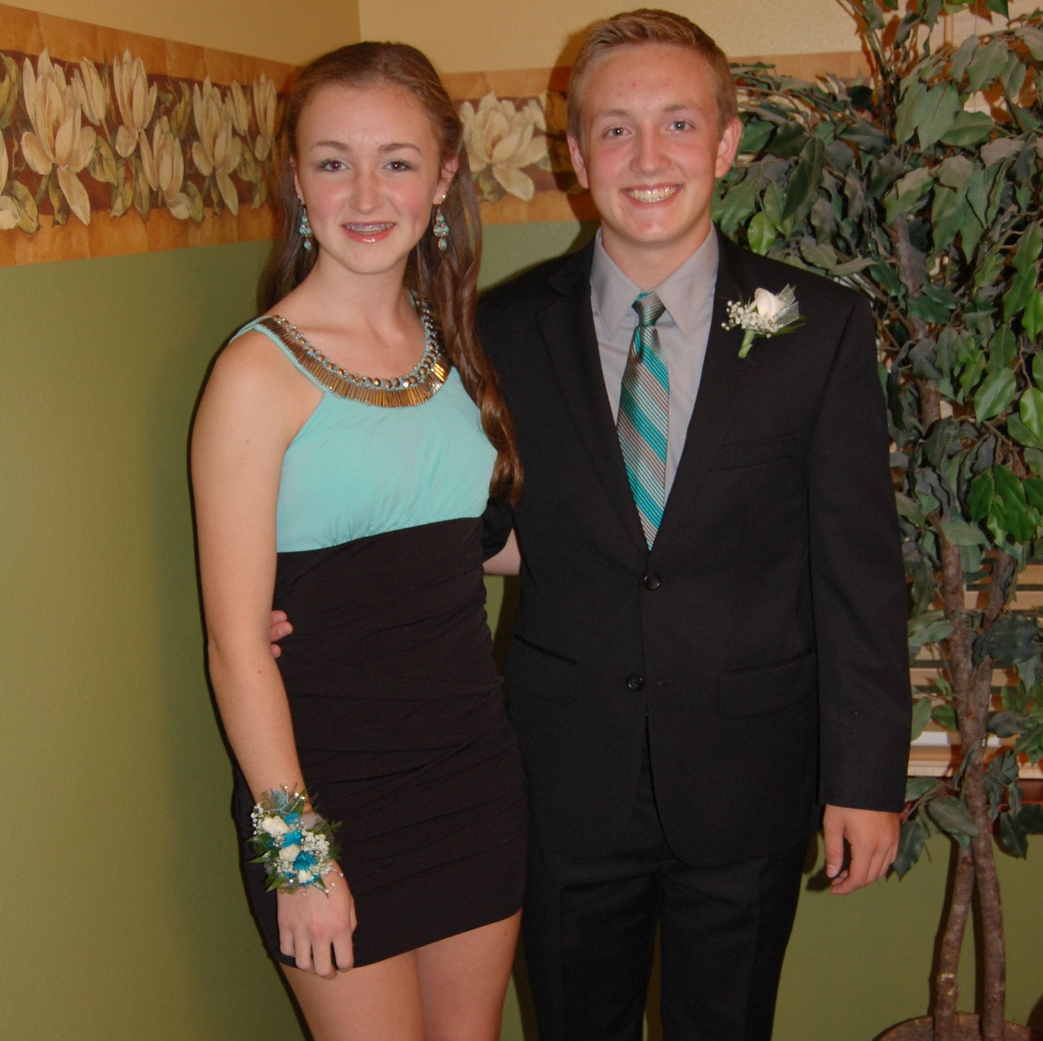 They started high school together in the fall of 2014. Here, they’re all ready for sophomore Homecoming!