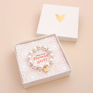 Flower Girl Pearl Bracelet