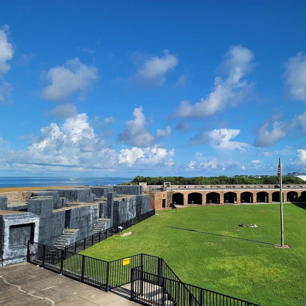 The courtyard of Fort Zachary
