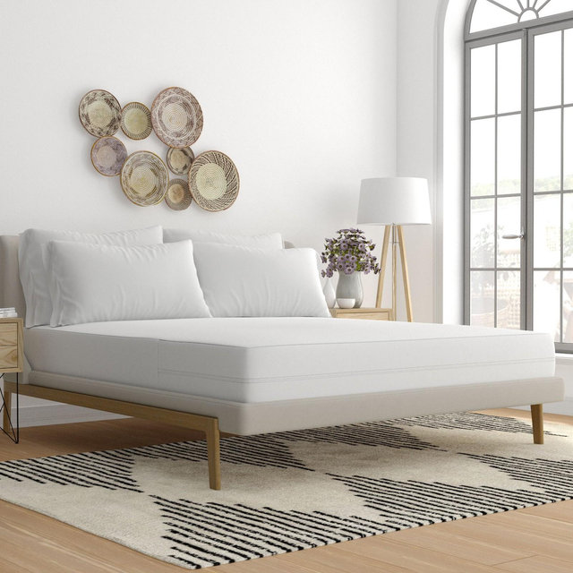 Waterproof Zippered and Bed Bug Mattress Protector Encasement - Becky Cameron, White, Full