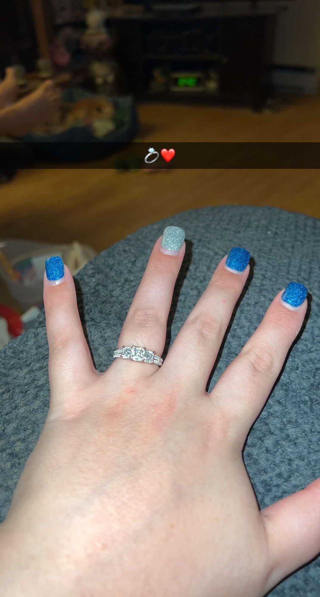 Update we got a new ring! The other ring is from Timothy’s heart! We decided to upgrade my engagement ring and I love this ring as much as I loved the original! Yes I still have the original ring!