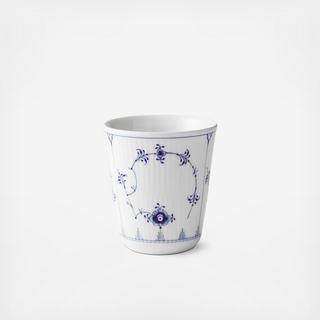 Blue Fluted Plain Thermal Cup