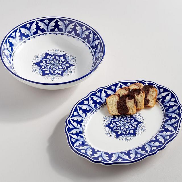 Nova Deruta Ceramic Serving Bowl & Platter Set