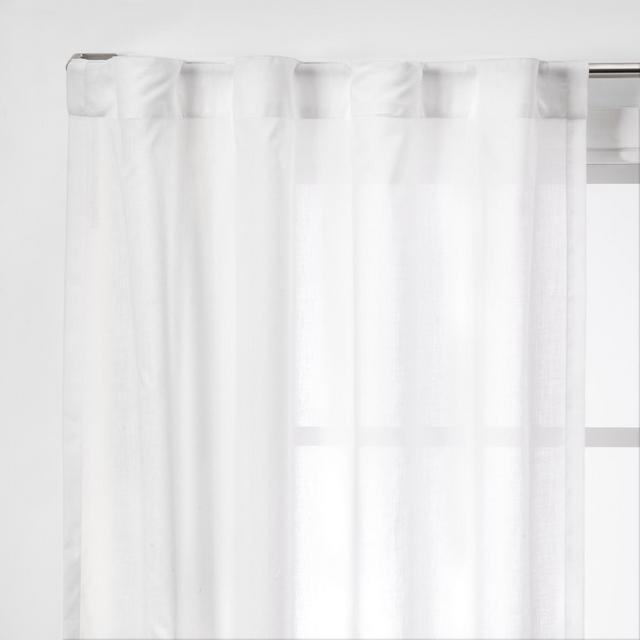 2pk 42"x63" Light Filtering Window Curtain Panels White - Made By Design™