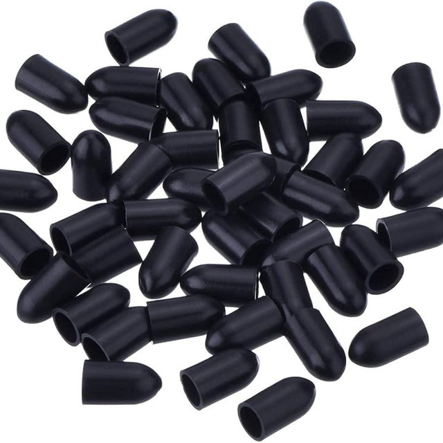 50 Pcs Pourers Dust Covers Olive Oil Liquor Bottle Pour Spout Cover Rubber Caps (Not Include the Spout)