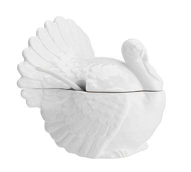 Turkey Soup Tureen with Ladle