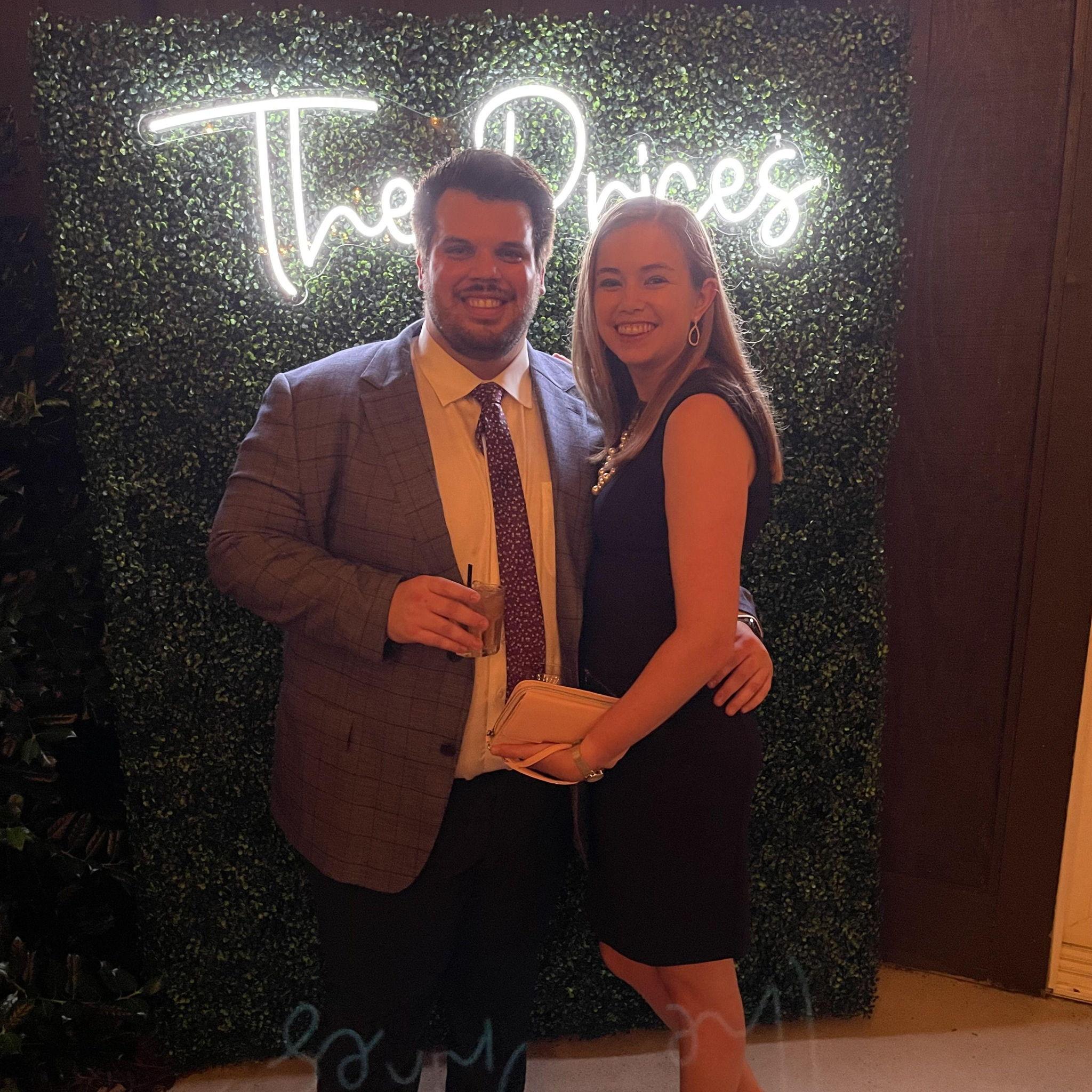 Our first wedding together (shout out to Hunter & Zoe)