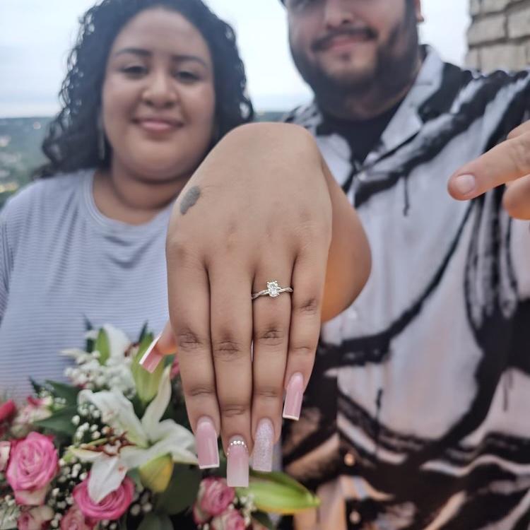 The proposal on Mount Bonnell in Austin, TX…