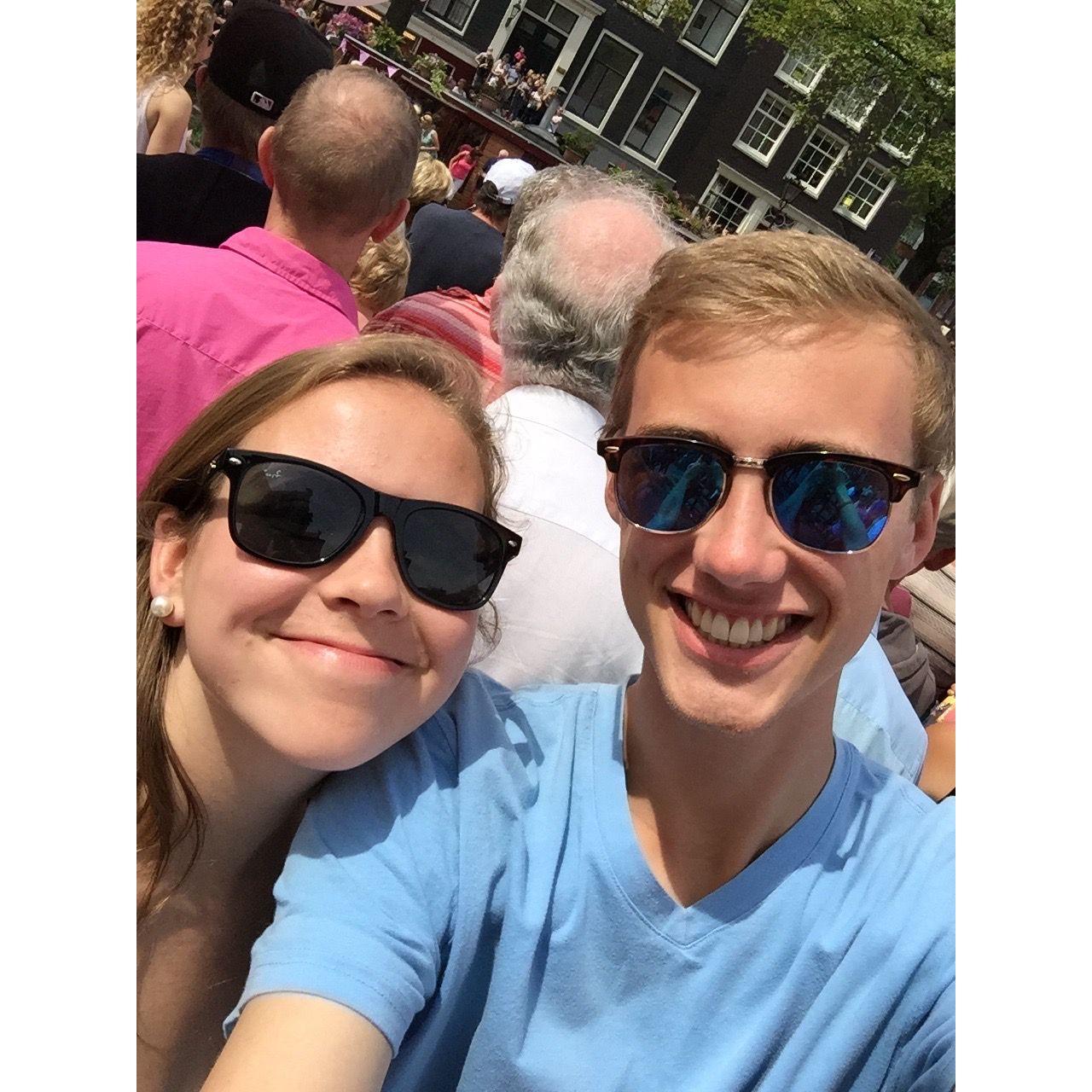 Exploring Amsterdam when Annie visited Blake during his time abroad (studying in Munich) - 2015