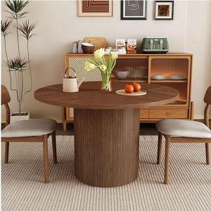 Round Dining Table for 4, Modern Farmhouse Kitchen Table