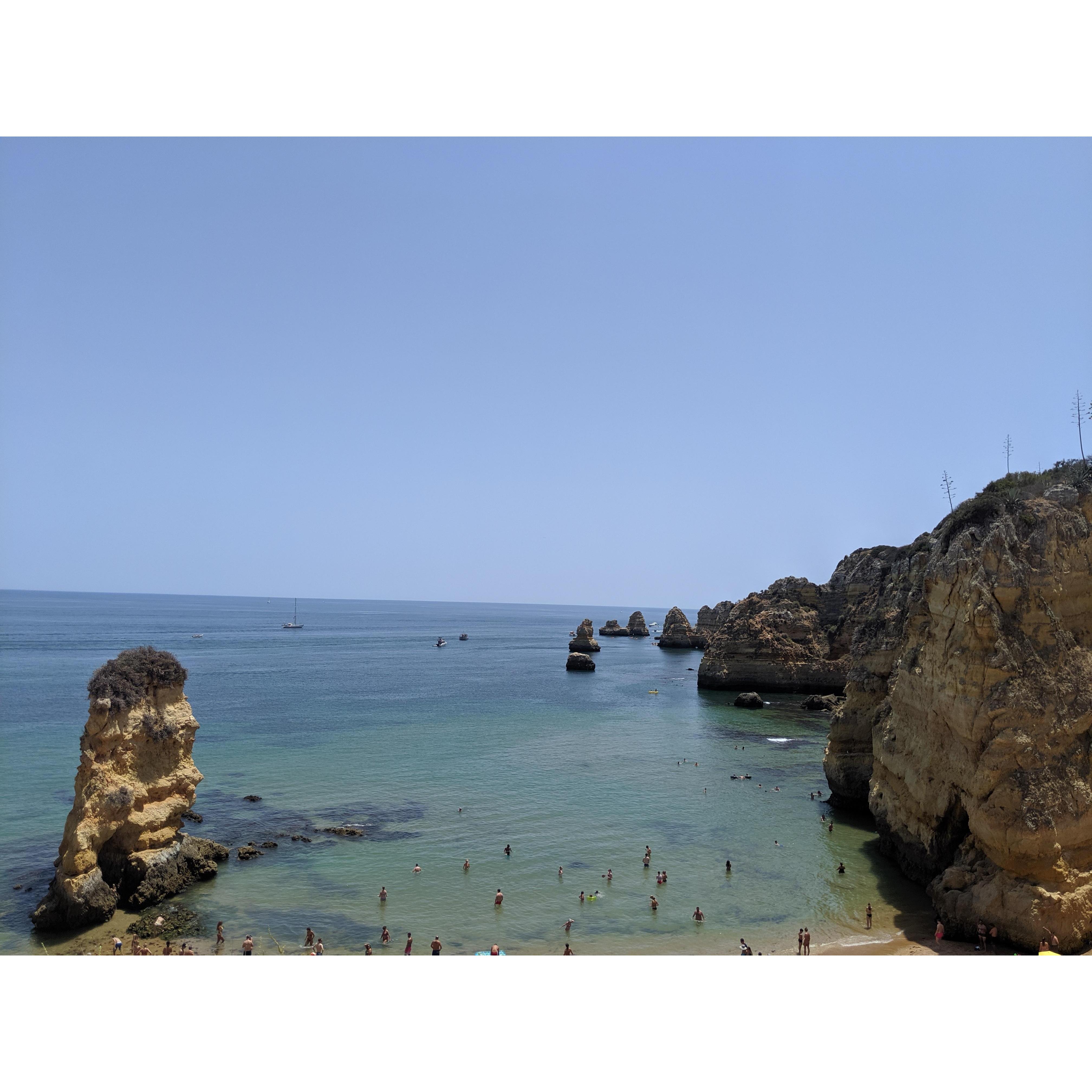 Dona Ana beach in Lagos, which has been voted one of the most beautiful beaches in the world, and you can see why!