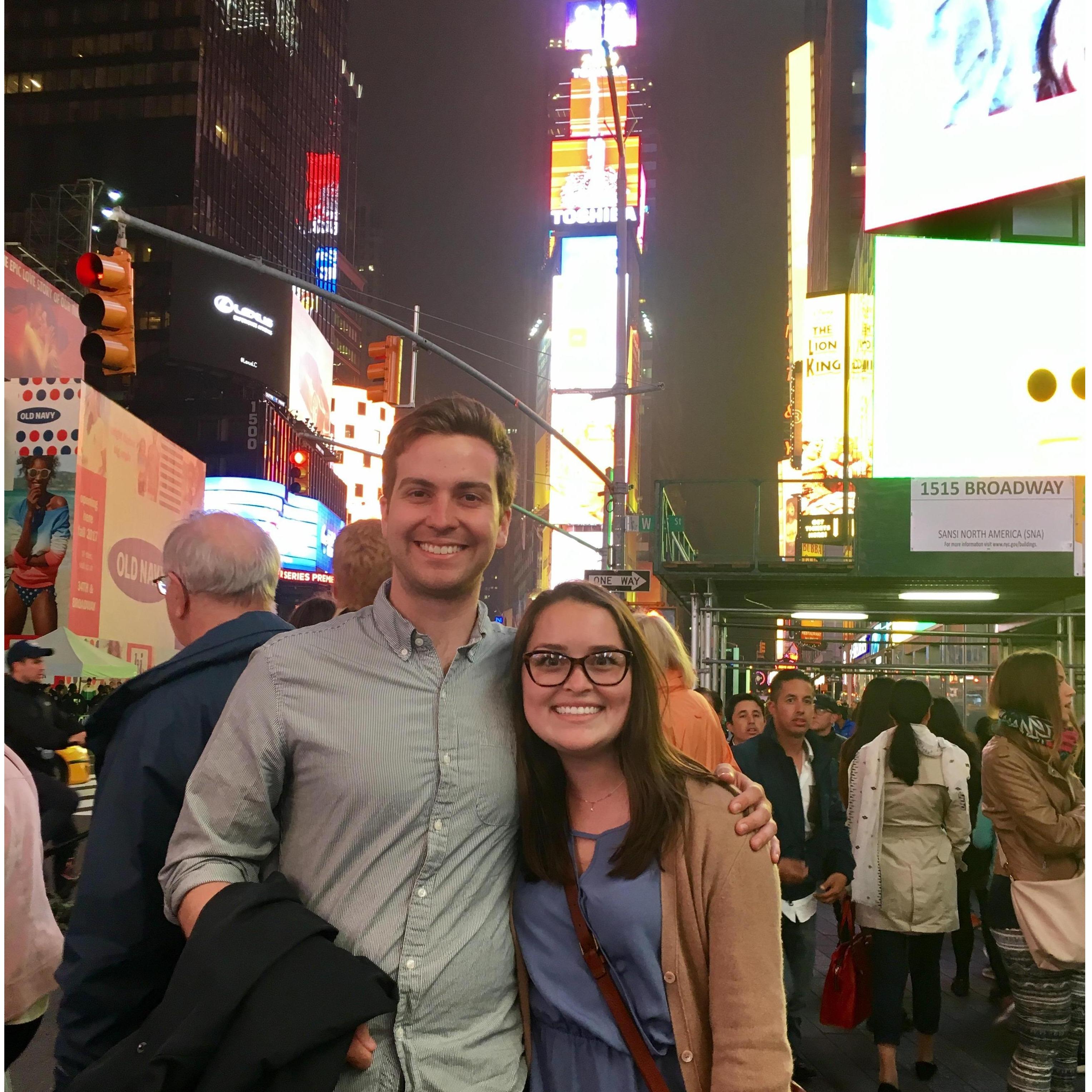 Kayla's first visit to NYC, June 2017